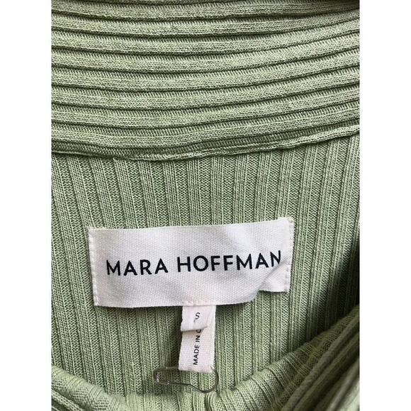 Mara Hoffman NEW FULL CIRCLE EMERY DRESS Size Small In Emery Green Longsleeved - Picture 8 of 13